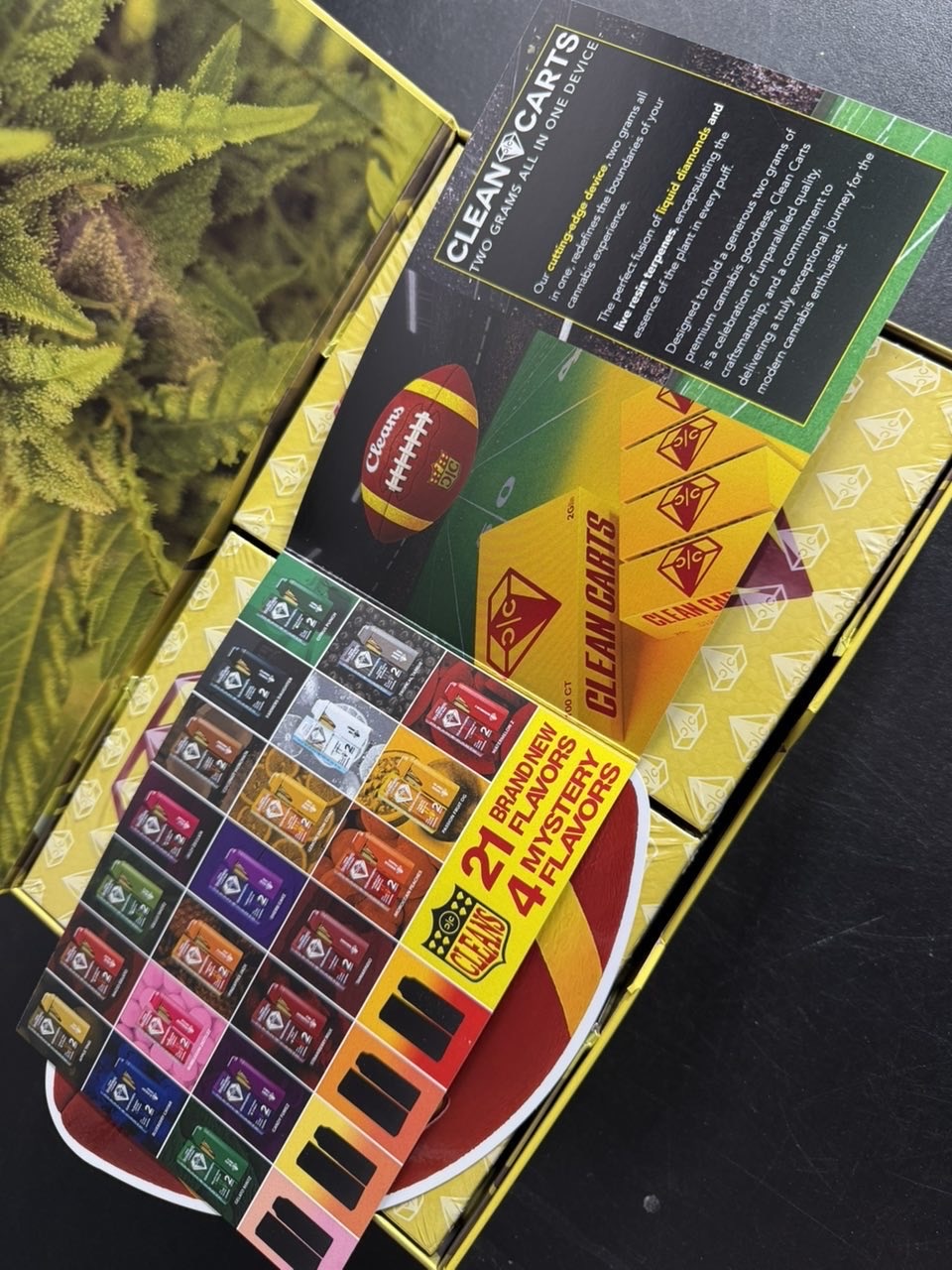 clean carts 2g disposable nfl edition